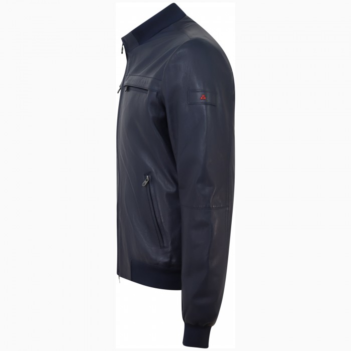 Giubbotto blu in pelle 'SAND LEATHER...