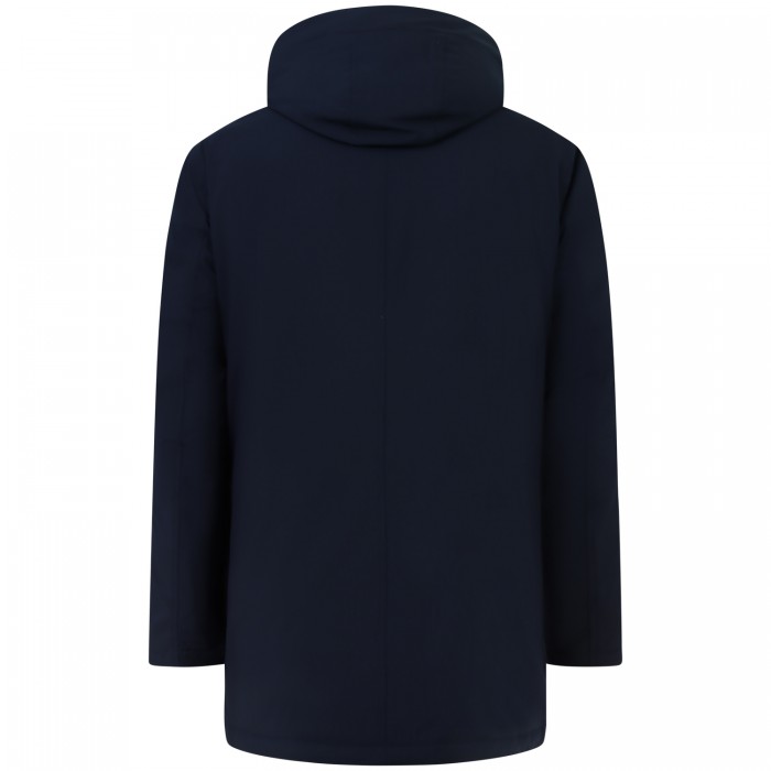 Giubbotto blu con logo per uomo