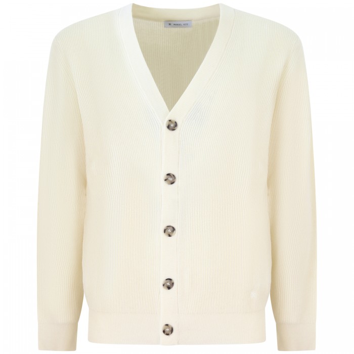 Cardigan bianco per uomo