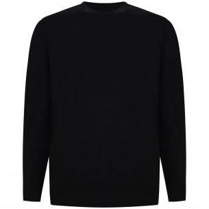 Maglione nero con mini logo...