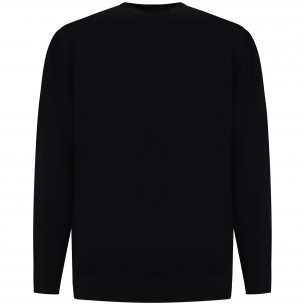 Maglione nero con mini logo...