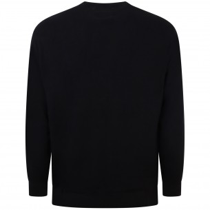 Maglione nero con mini logo...