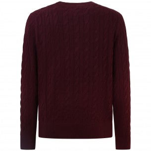 Maglione bordeaux   per uomo 2
