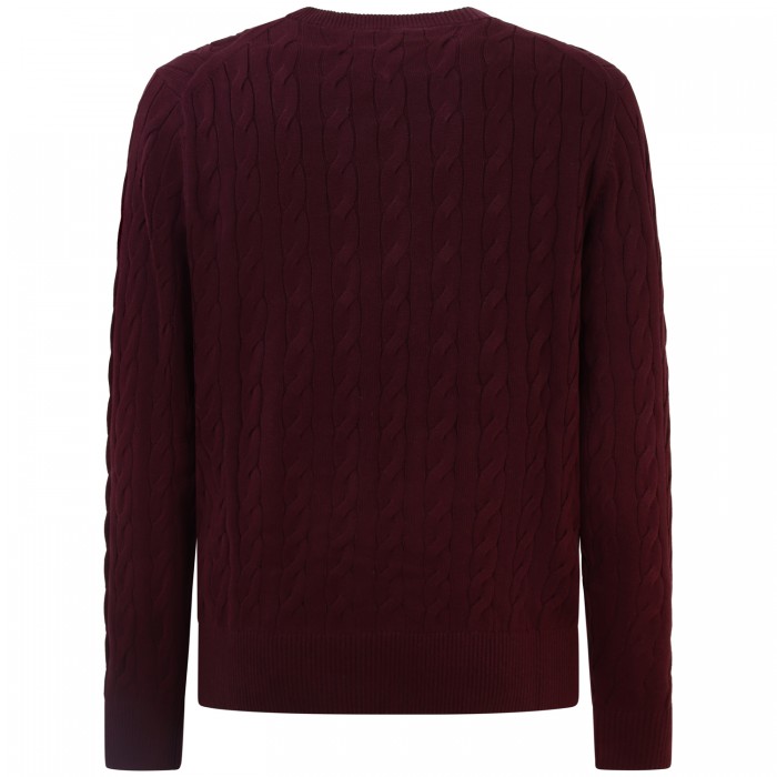 Maglione bordeaux   per uomo