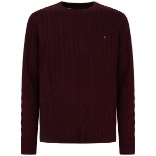 Maglione bordeaux   per uomo
