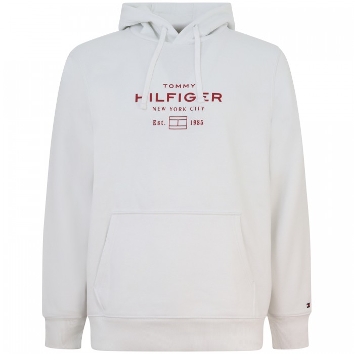 Felpa con il cappuccio bianca per uomo