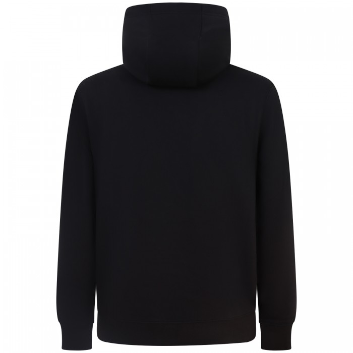 Felpa con il cappuccio nero per uomo