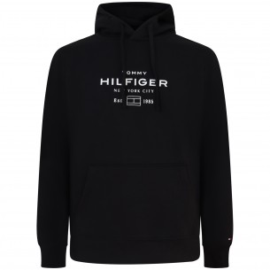 Felpa con il cappuccio nero...