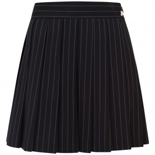 Mini gonna gessata nera...