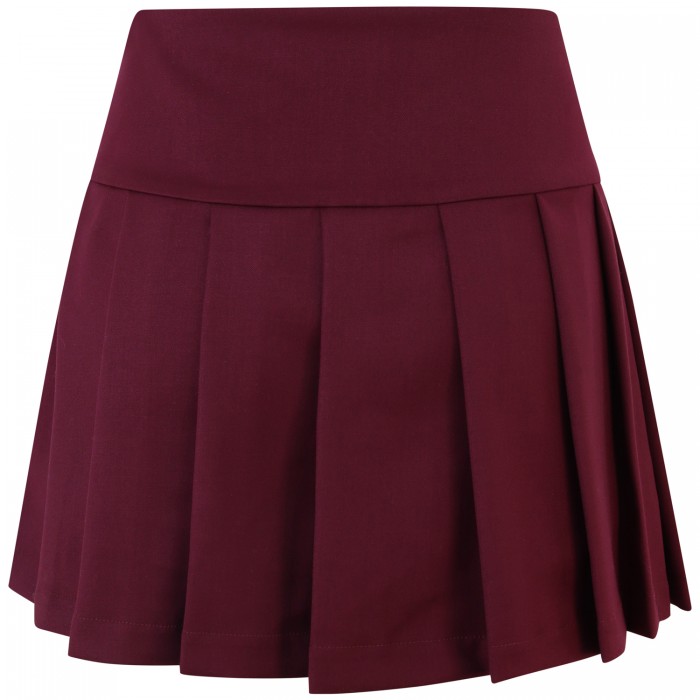 Mini gonna bordeaux   per donna