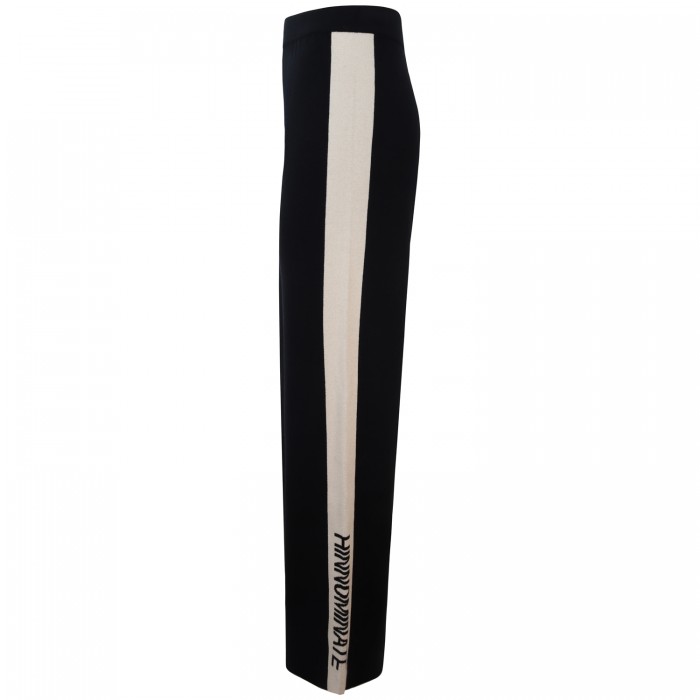 Pantalone tuta nero in maglia per donna