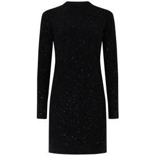 Abito nero in paillettes...