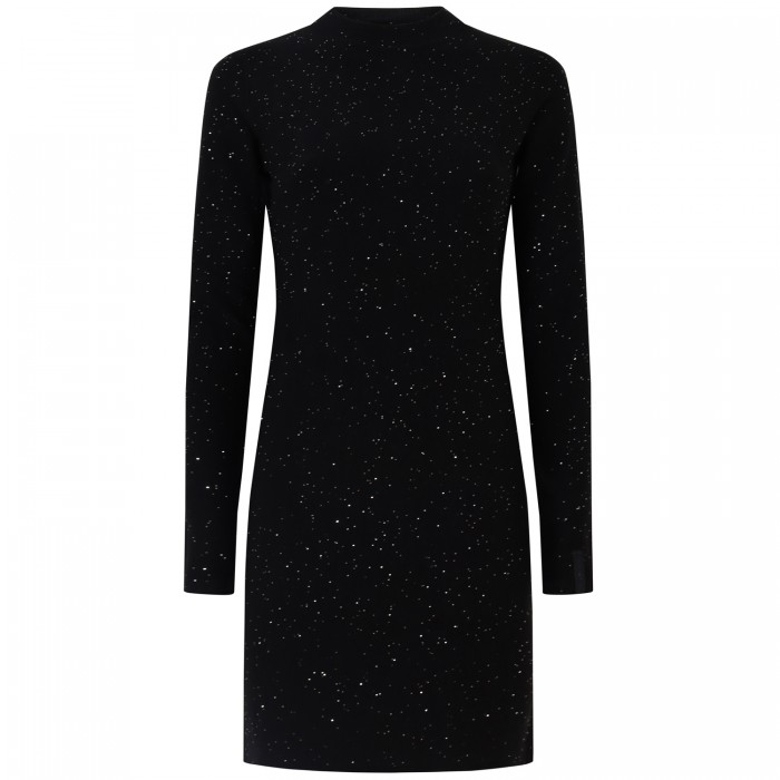 Abito nero in paillettes per donna