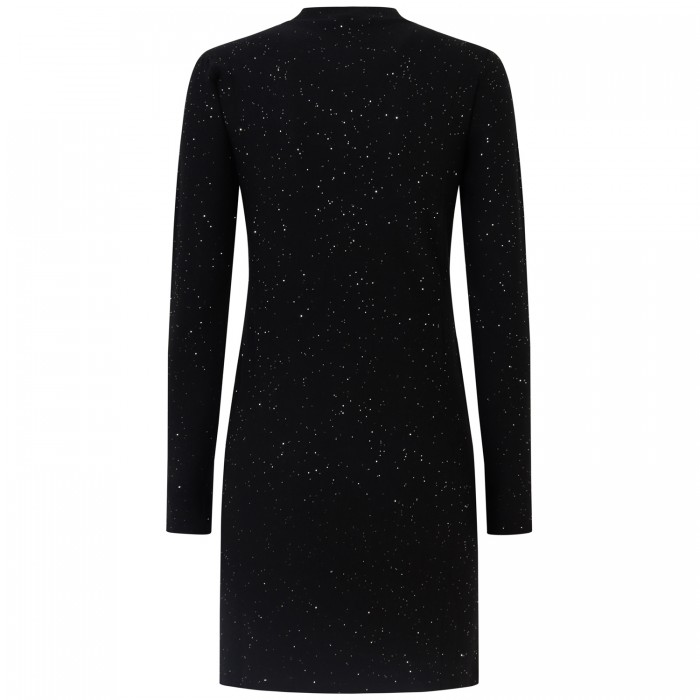 Abito nero in paillettes per donna