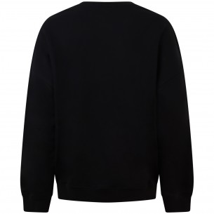 Felpa nera college per donna 2