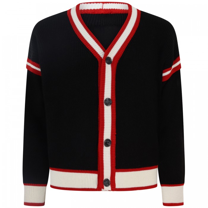 Cardigan nero per uomo