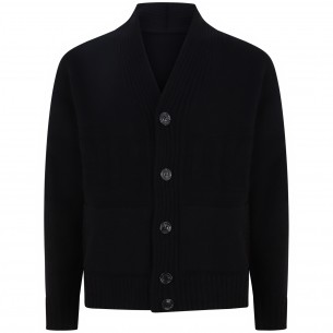 Cardigan nero per uomo