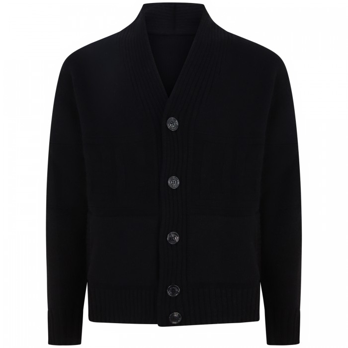 Cardigan nero per uomo