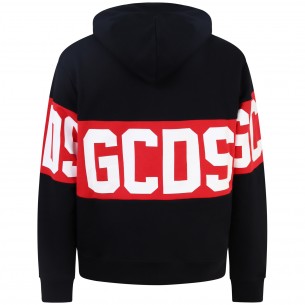 Felpa nera con maxi logo... 2