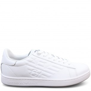 Sneakers bianche con logo...