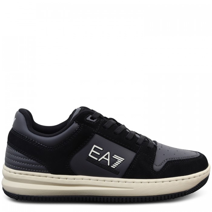 Sneakers nere con logo per uomo