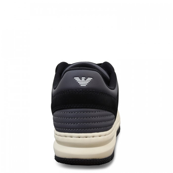 Sneakers nere con logo per uomo