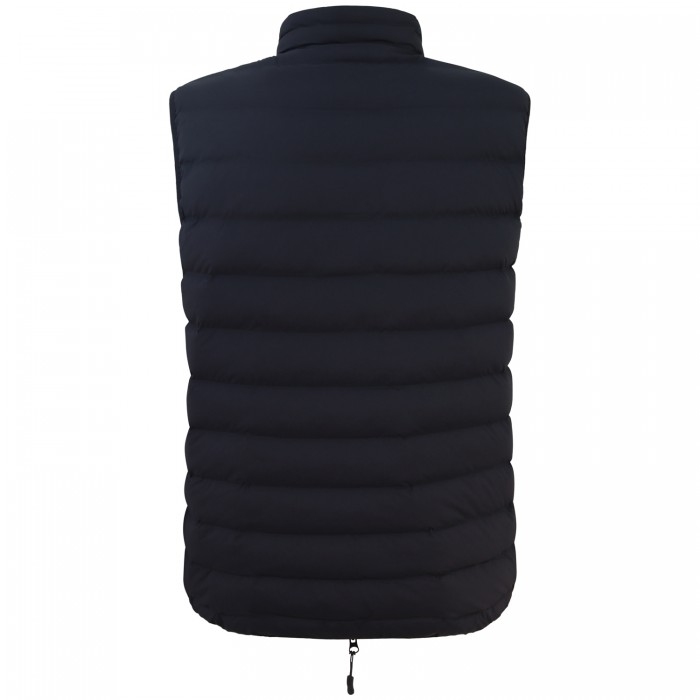 Gilet nero con mini logo per uomo