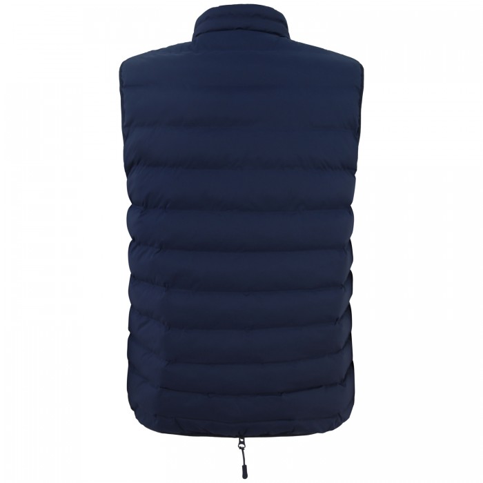 Gilet blu con mini logo per uomo