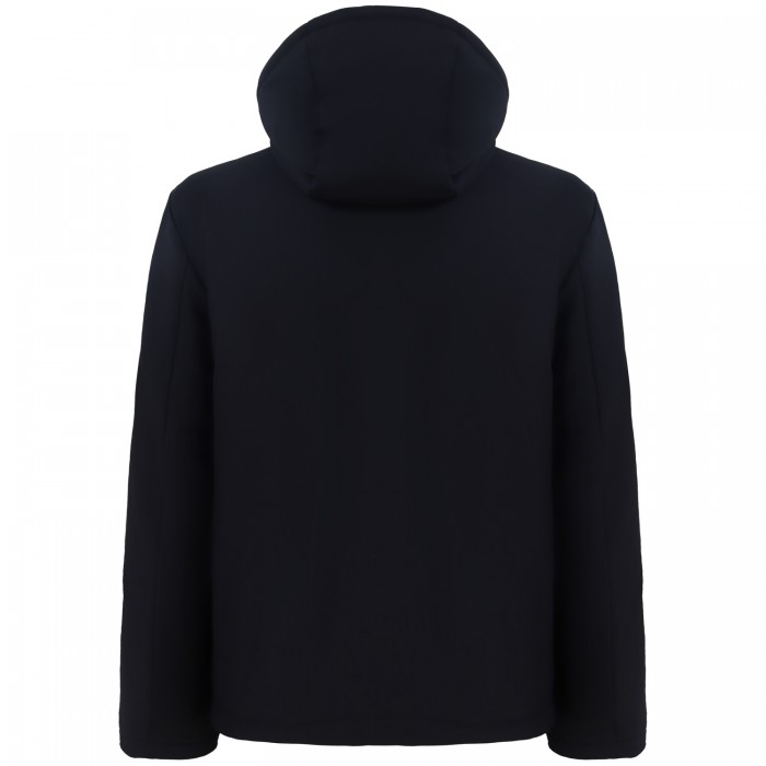 Giubbotto nero con mini logo per uomo