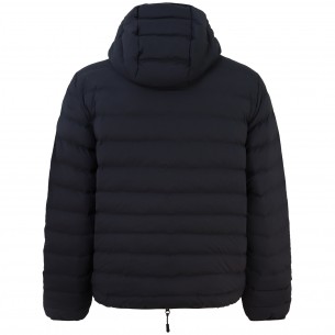 Piumino nero con mini logo...