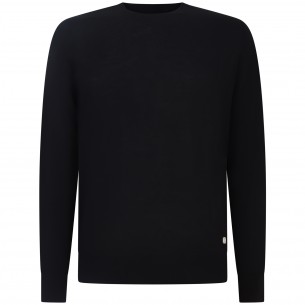 Maglione nero con mini logo...