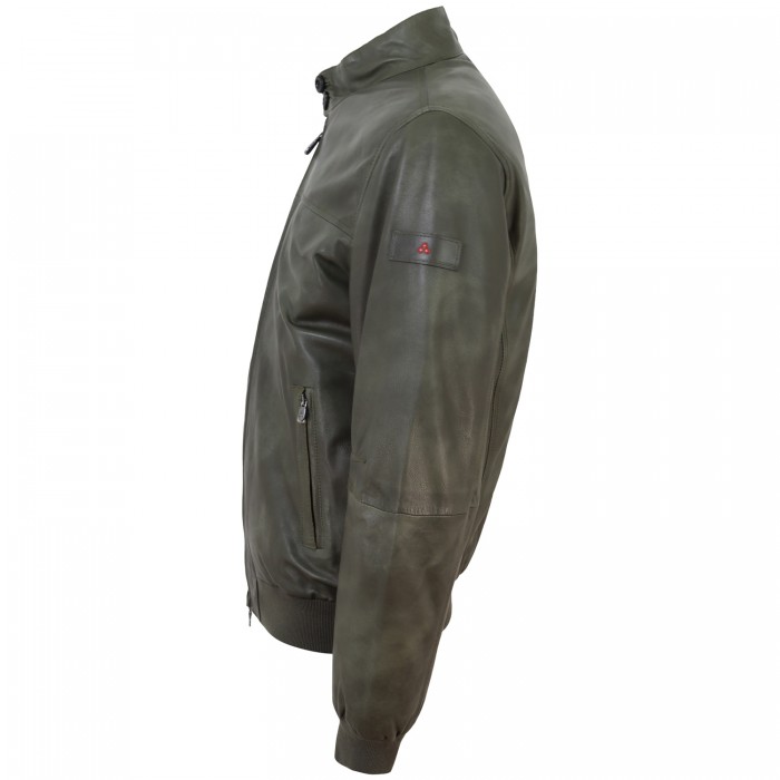 Giubbotto verde di pelle 'FIONIA TT'...