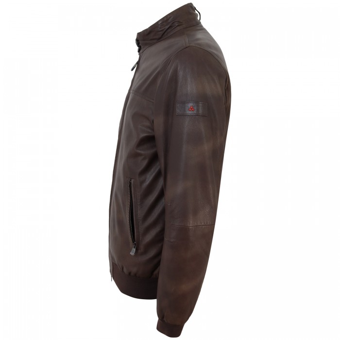 Giubbotto marrone di pelle 'FIONIA...