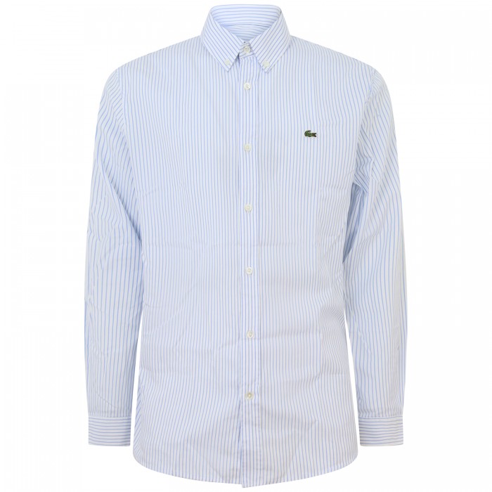 Camicia bianca e celeste con mini...