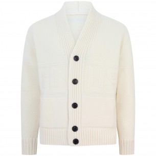 Cardigan bianco per uomo