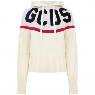 Maglione bianco con logo...