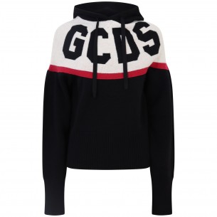 Maglione nero con logo...