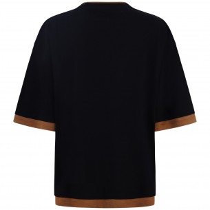 T-shirt nera con logo... 2