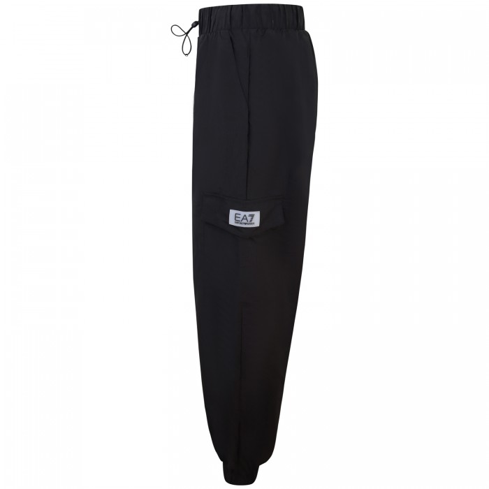 Pantalone tuta nero con tasconi per...