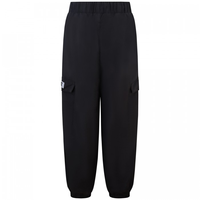 Pantalone tuta nero con tasconi per...