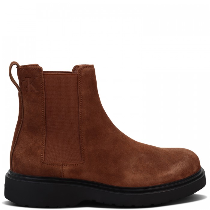 Stivaletti marrone scamosciato per uomo