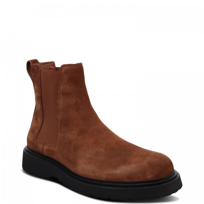 Stivaletti marrone scamosciato per uomo