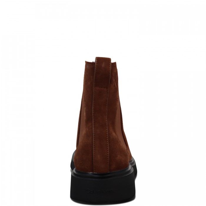 Stivaletti marrone scamosciato per uomo