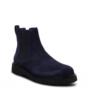 Stivaletti blu scamosciato... 2
