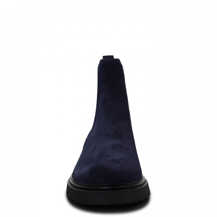 Stivaletti blu scamosciato per uomo