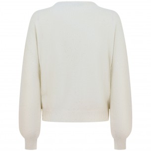 Maglione panna con strass... 2