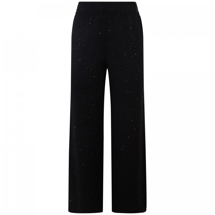 Pantalone nero con strass per donna