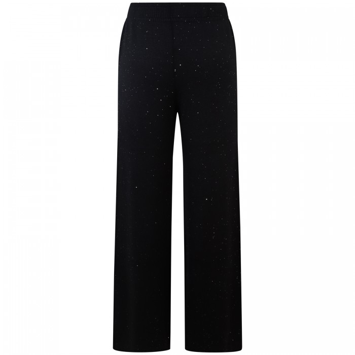 Pantalone nero con strass per donna