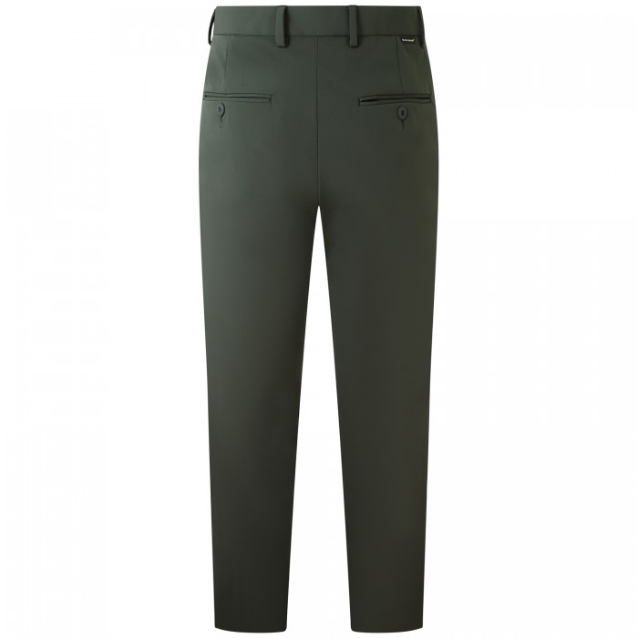 Pantalone verde con mini logo per uomo