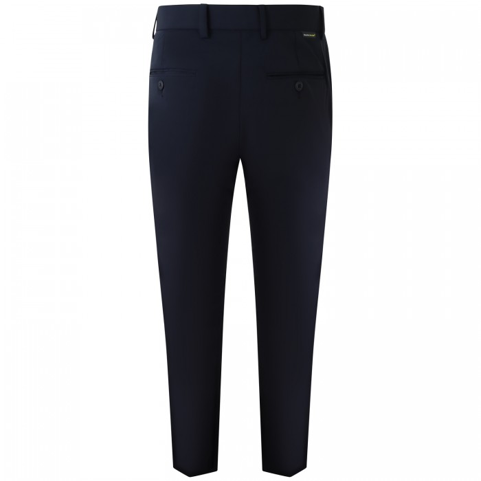 Pantalone nero con mini logo per uomo